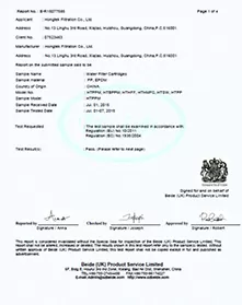 Certificado de calidad