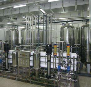 Filtración de agua ultrapura/desionizada