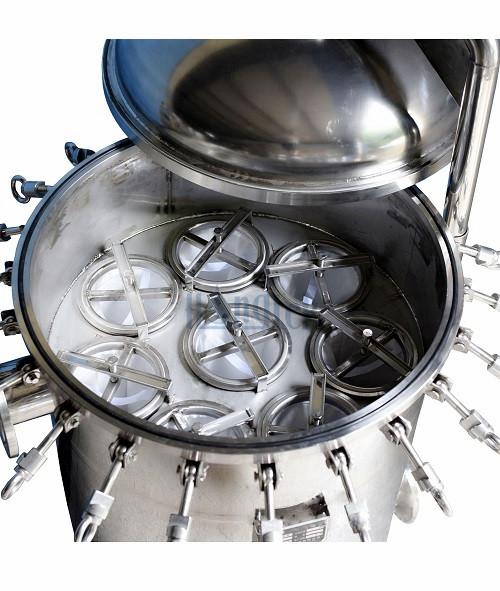 Carcasa de filtro de bolsas múltiples de acero inoxidable serie MFH